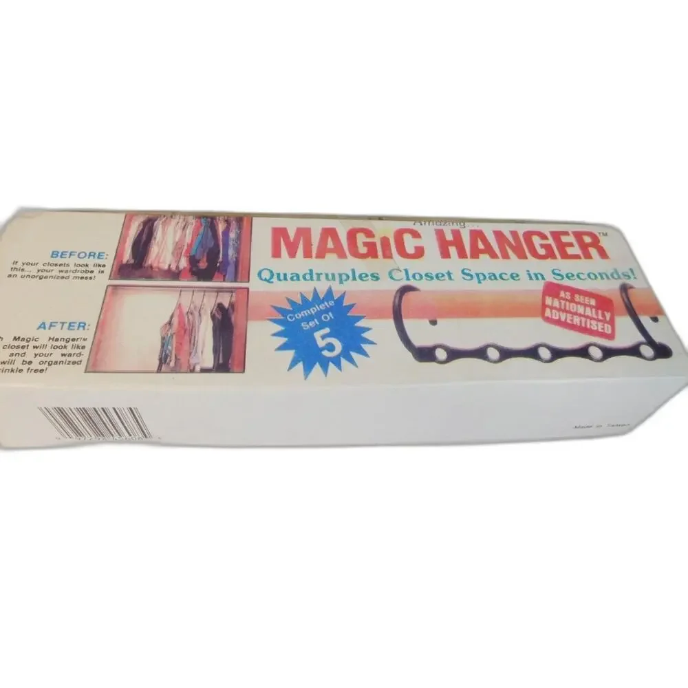 Vintage Magic Hanger Lot 8 Boxes Closet Space Saving Organizer As Seen On TV 90s